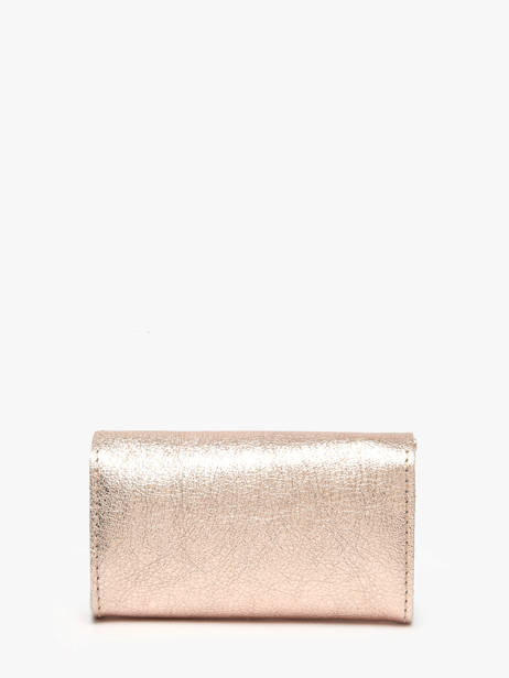 Porte-monnaie Cuir Etrier Rose etincelle irisee EETI5018 vue secondaire 2