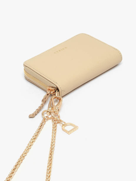 Porte-monnaie Torsade Cuir Etrier Beige torsade ETOS096M vue secondaire 2